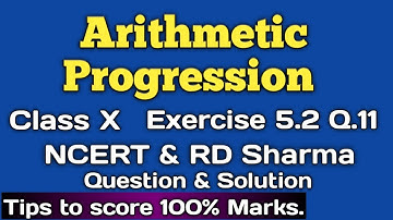 Chapter 5/Arithmetic Progression/Exercise 5.2/Q.11/RD Sharma Problems/Solution/Class 10th