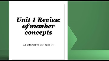 IGCSE Mathematics | Chapter 1.1 Different Types of Numbers
