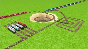 ALL TRAINS PASSING BY SQUARE CIRCLES RAILROAD TRACKS ZIG ZAG TRACK RISKY RAILROAD TRACK/ trainwold4