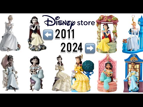 ディズニープリンセス ホリデーオーナメントセット 2011年版 Comparing 2011 Disney Store Princess Ornament Set with Reissue