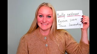 Video 913 Muntlig norskprøve TEMA innvandring
