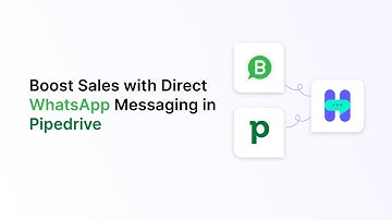 Boost Sales with Direct WhatsApp Messaging in Pipedrive