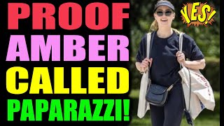 PROOF Amber Heard Called Paparazzi in Spain!?