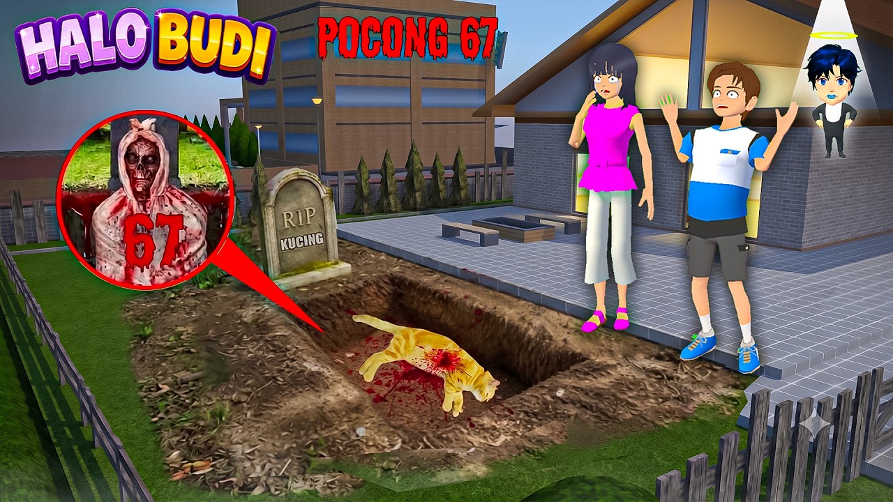 Yuta Mio Panik! Ada  Pocong 67 Peminum D4r4h Hewan Muncul Dirumah😱 | Sakura School Simulator