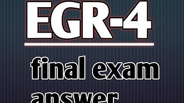 EGR-4 // bdp final exam answer