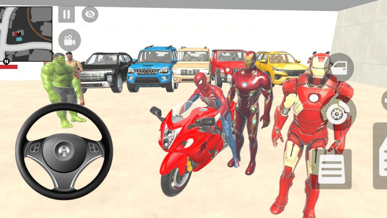 🎮Franklin order by 3️⃣ Mahindra Thar and 3️⃣Porsche Supercar in Indian🇮🇳 bike Thief Auto simlator🎮