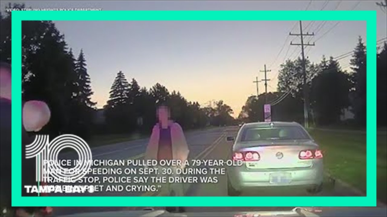 Police officer helps man pulled over for speeding hook up new TV for ...