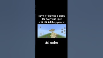 day 5 of placing a block for every sub i get #foryou #minecraft #minecraftshorts #shorts