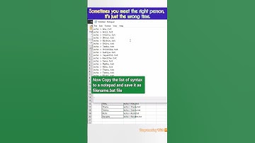 Create Multiple Files Automatically with help of MS Excel #shorts #excel #exceltips #exceltutorial