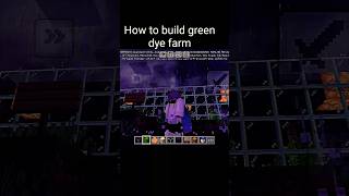 how to build green dye farm in Minecraft try your world best build in Minecraft