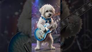 Dusty is Rocking It Out with my Blueberry Burst Les Paul.