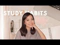 STUDY HABITS | study tips for productivity, time management, and organization