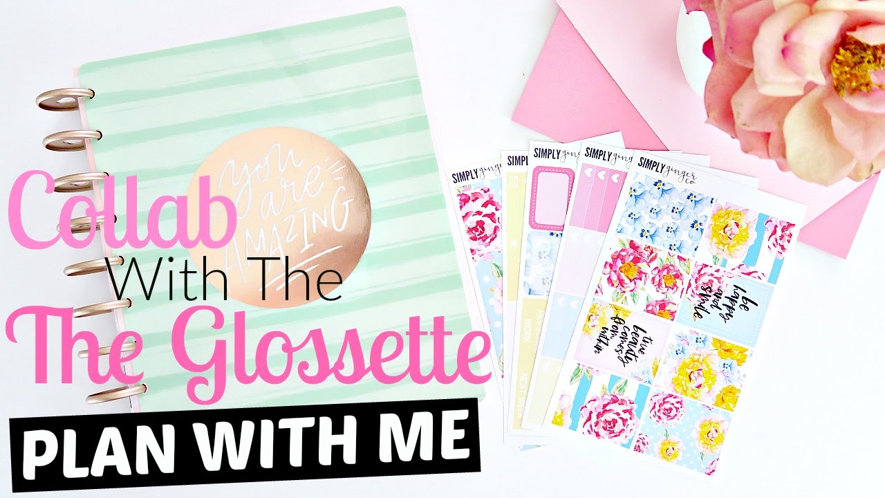 Plan With Me//SimplySarahMarie&TheGLOSSette//Ft. Simply Ginger Co.