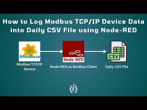 How to Log Modbus TCP/IP Device Data into Daily CSV File using Node-RED | Node-RED Data Logger |