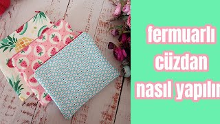 Kolay Fermuarlı Cüzdan Yapımı Easy Zipper Wallet Making Zipperpouch Fermuarlıcuzdan