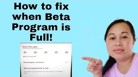 Beta Program is Full in Messenger