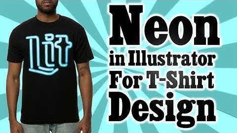 How to create neon text effect in illustrator for T-shirt Design