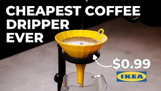 Can a $0.99 IKEA Funnel Make Great Coffee? IKEA vs. V60 Brew Test!