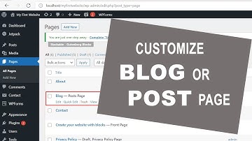 Customize POST page - Twenty-twenty one theme