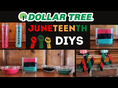 Dollar Tree Juneteenth DIYS | Celebrate Freedom & The Culture | Candles, Decor