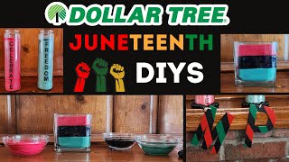 Dollar Tree Juneteenth DIYS | Celebrate Freedom & The Culture | Candles, Decor