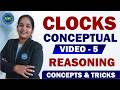 🧠Clocks Conceptual Video - 5 || Reasoning Concepts &amp; Tricks || #reasoningtricks#ssccgl #bankpo