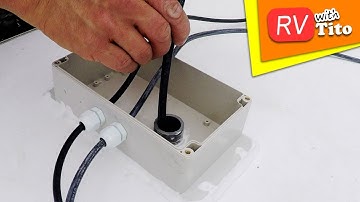 Cable Access Hole Through RV Roof // How To // Solar