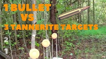 1 Bullet vs 3 Tannerite Targets