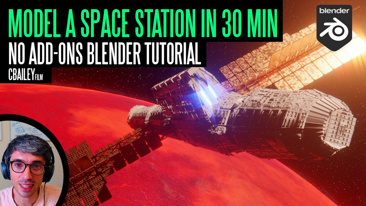 Make A Space Station with Blender In 30 Minutes No Addons Required