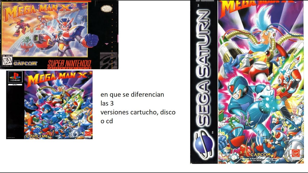 Comparación de megaman x3 snes ps1 y sega saturno comparación de versiones