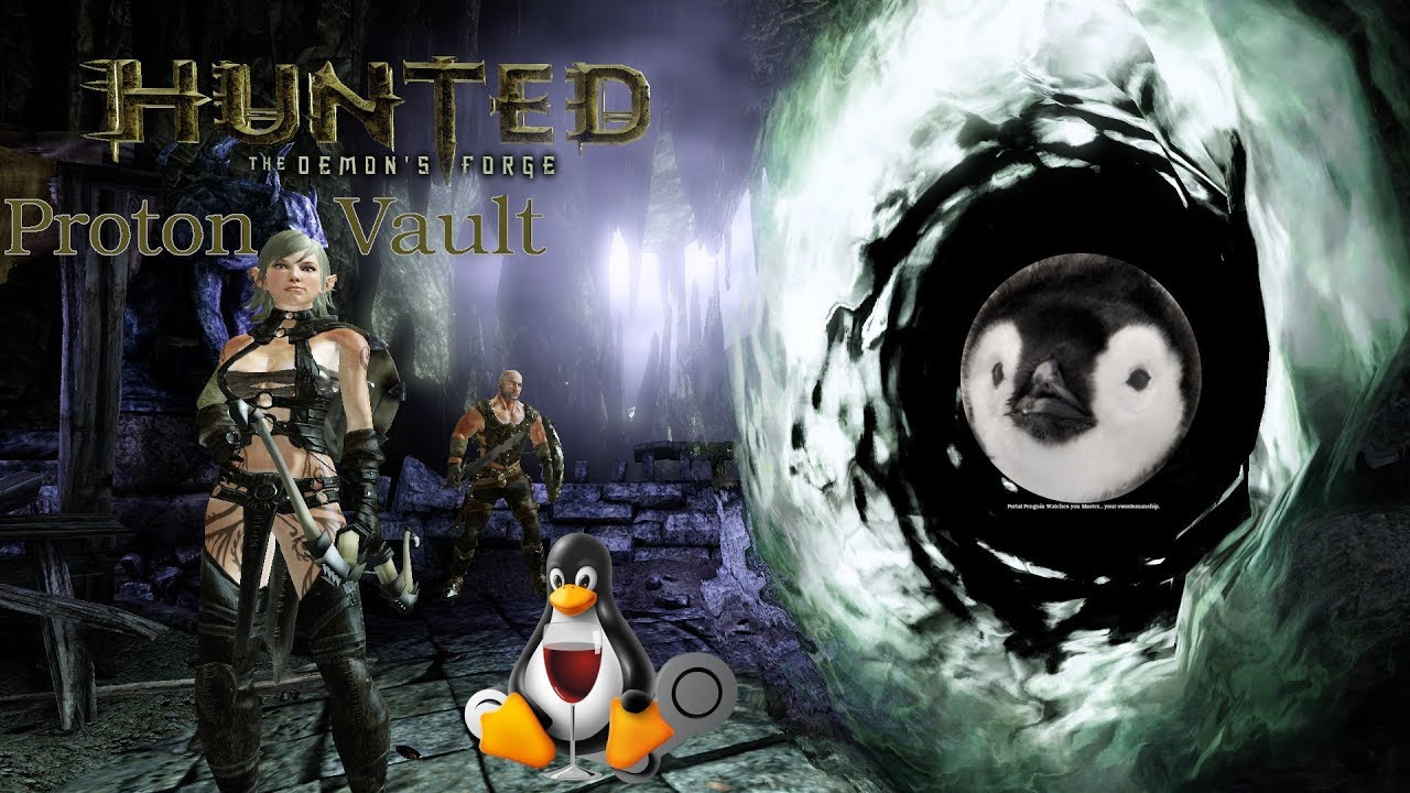 lets play a little game Hunted The Demons Forge (Steam Proton) AMD RX Vega 64