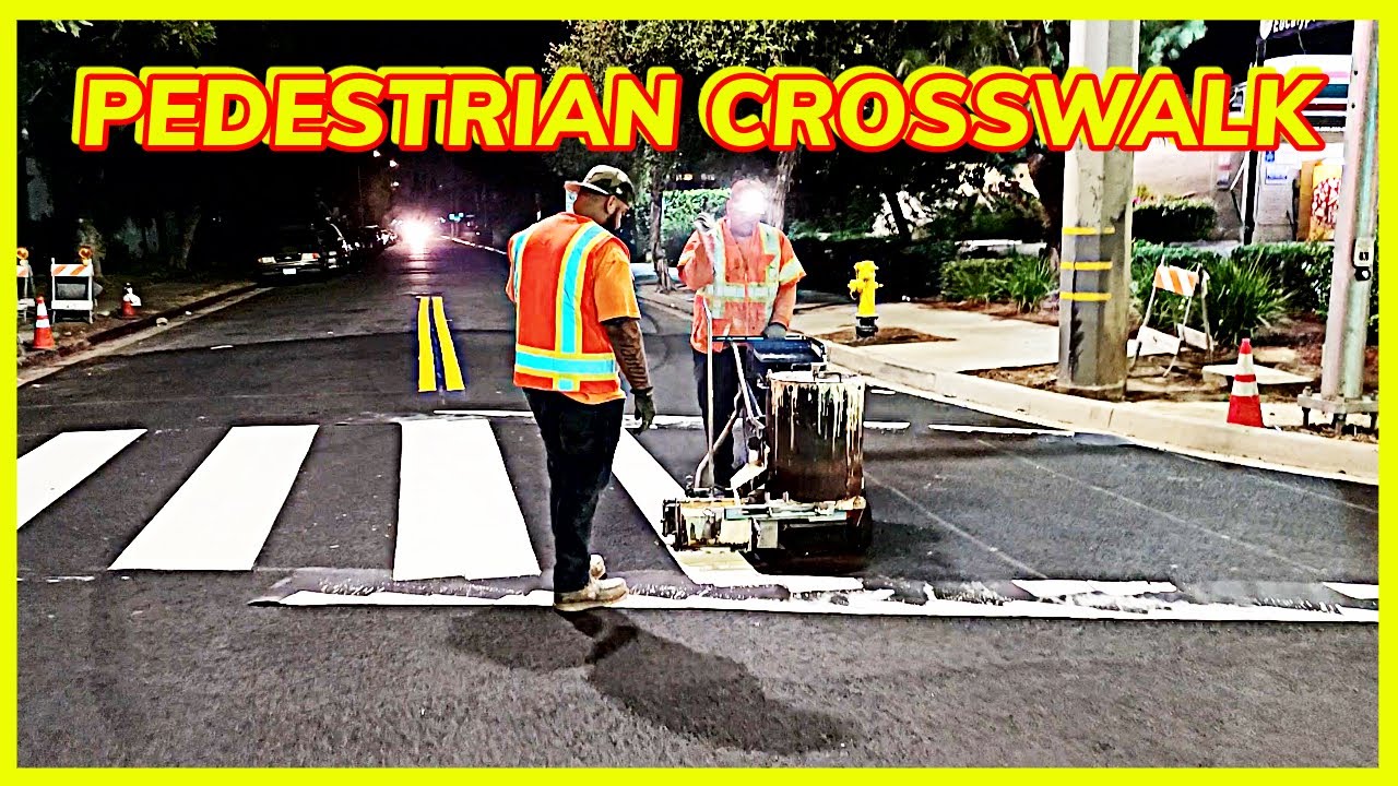 USA - PEDESTRIAN CONTINENTAL Centinela Ave. ROADMAX POTTERS ThermoLazer - PART 8 