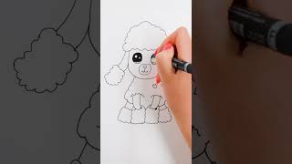 How to Draw a Poodle Easy | Beanie Boo
