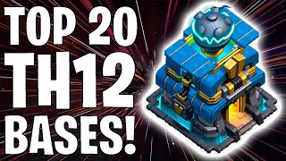 TOP 20 TH12 BASES!! HYBRID/WAR/TROPHY BASES - WITH LINKS - Clash of Clans 2020