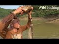 Wild Fishing, fishing in the lake, pull the net to catch a lot of fish