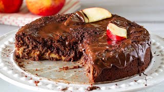 Healthy Apple Chocolate Cake (in 30 seconds!) | #Shorts