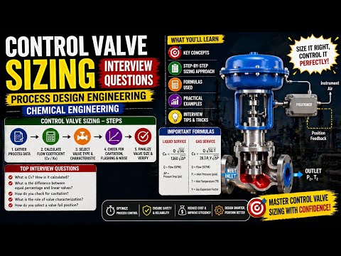 Control Valve Sizing | Interview Questions | Process Design Engineering ...