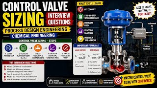 Control Valve Sizing | Interview Questions | Process Design Engineering | Chemical Engineering