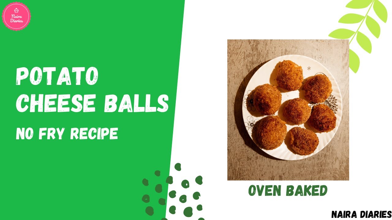 No Fry Potato Cheese Balls Baked Potato Balls YouTube