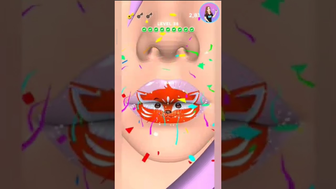 Lip Art 3D - Game - 5 Looks In 15 Seconds 3 - Game Play