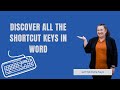 Discover All the Shortcut Keys in Word