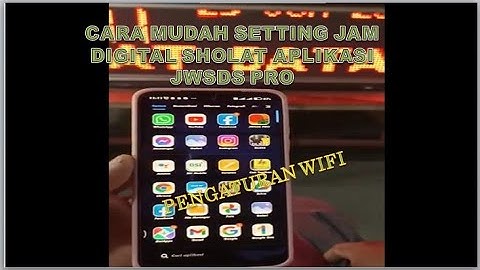CARA MENYAMBUNGKAN JAM KE WIFI HP APLIKASI JWSDS Part 1