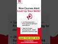 NEW COURSES ALERT