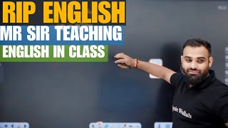RIP English - When MR Sir Teach English in Live Class #pw #neet #jee