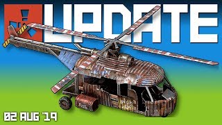 NEW LARGE SCRAP HELI model + musical instruments! | Rust update 2nd August 2019