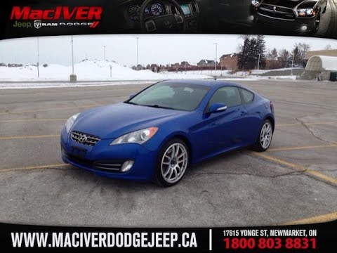 2010 Blue Hyundai Genesis Coupe GT Newmarket Ontario | MacIver Dodge