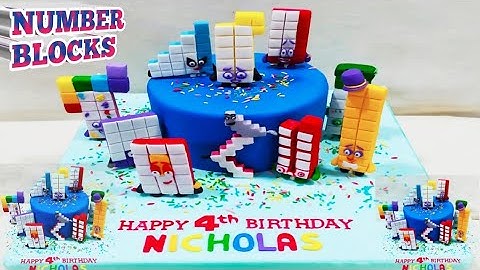 How to make Numberblocks cake tutorial step by step