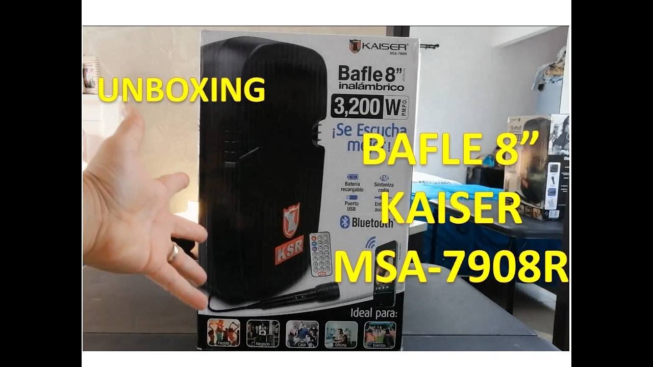 UNBOXING BOCINA KAISER MSA-7908R en español - YouTube