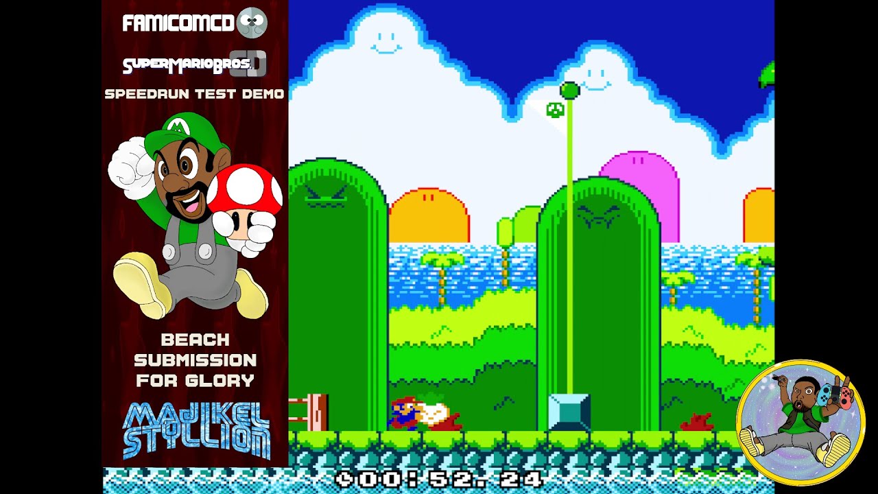 MajiKel Plays Super Mario Bros CD ~ SRCDemo 1 - Beach Submission