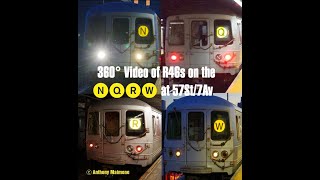 360° Video of R46s on the (N)(Q)(R)(W) at 57St/7Av @NYCREDBIRD